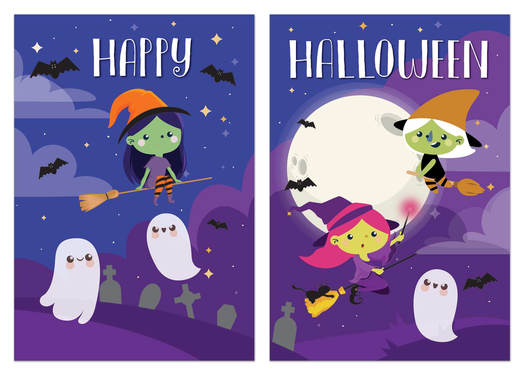 Escenario Para Fotos Happy Halloween Brujas C/2