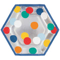 7" Birthday Dots Plate C/8
