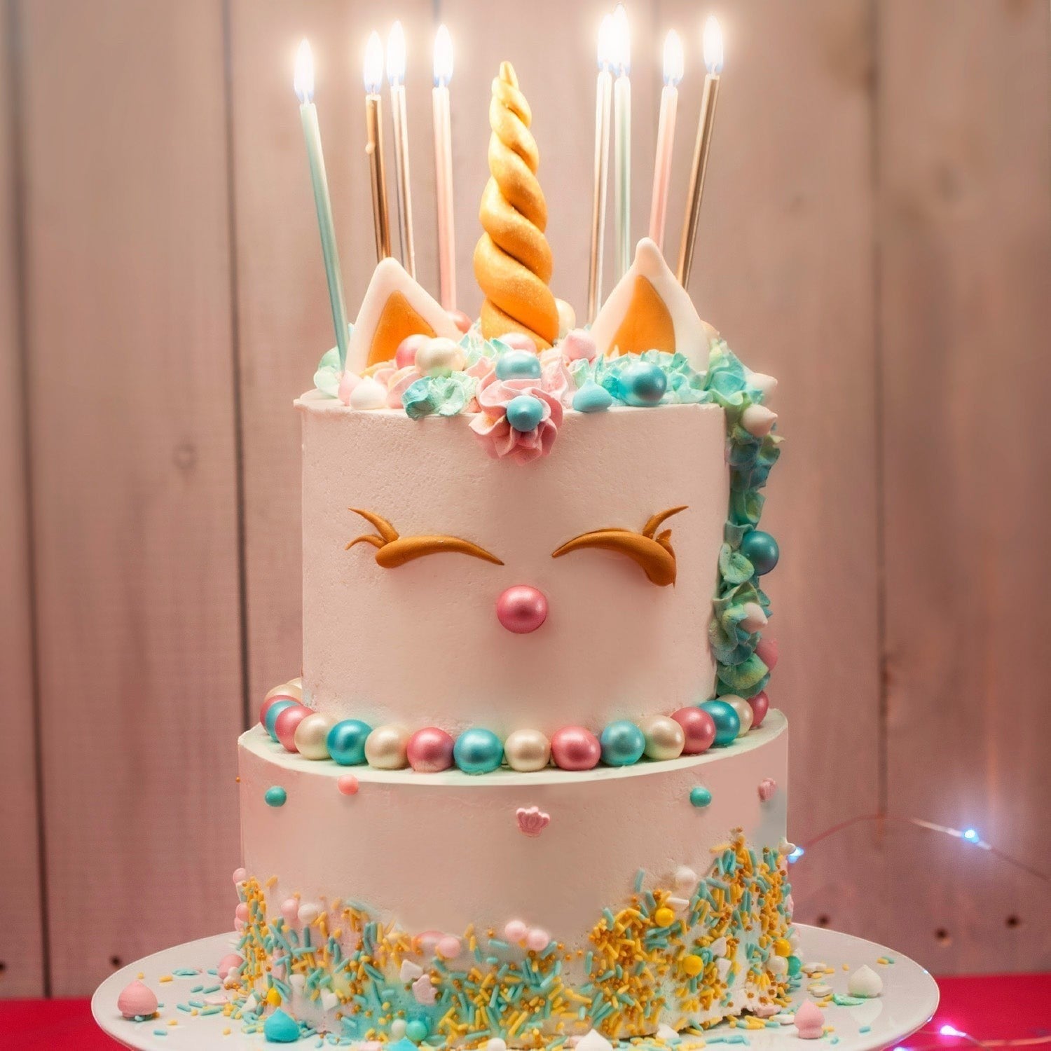 Metallic Colored Candles C/16