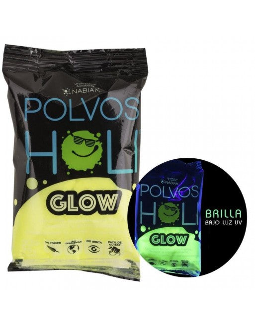 Polvo Holi Glow Amarillo C/1