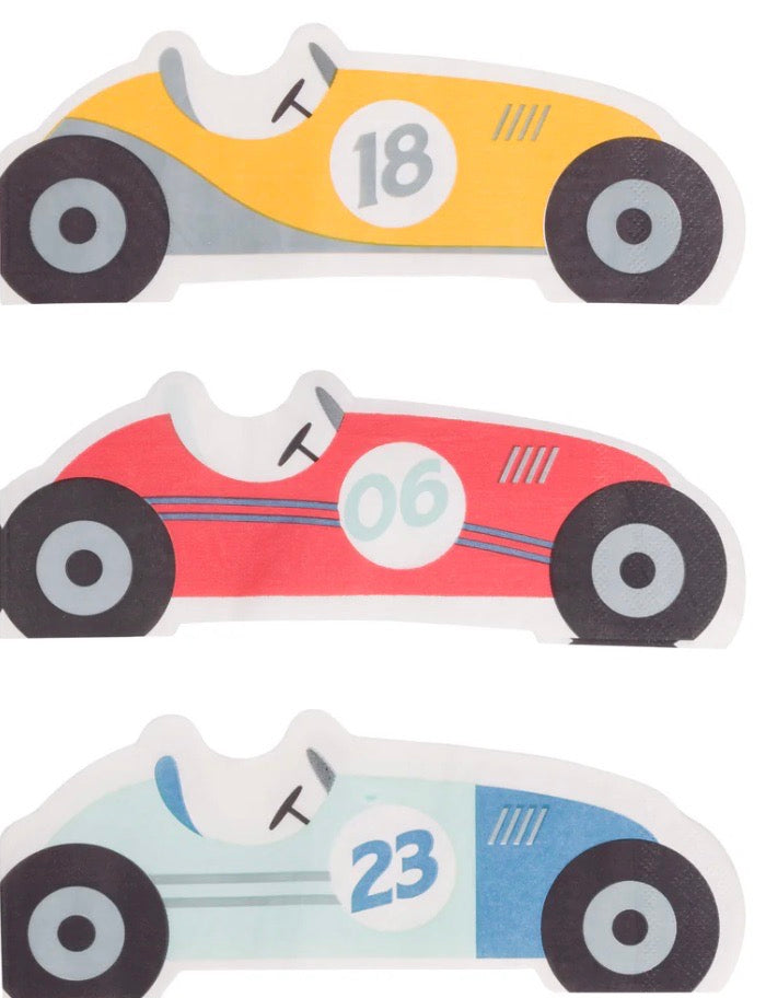 Servilleta Figura Miles Per Hour-Race Car C/24