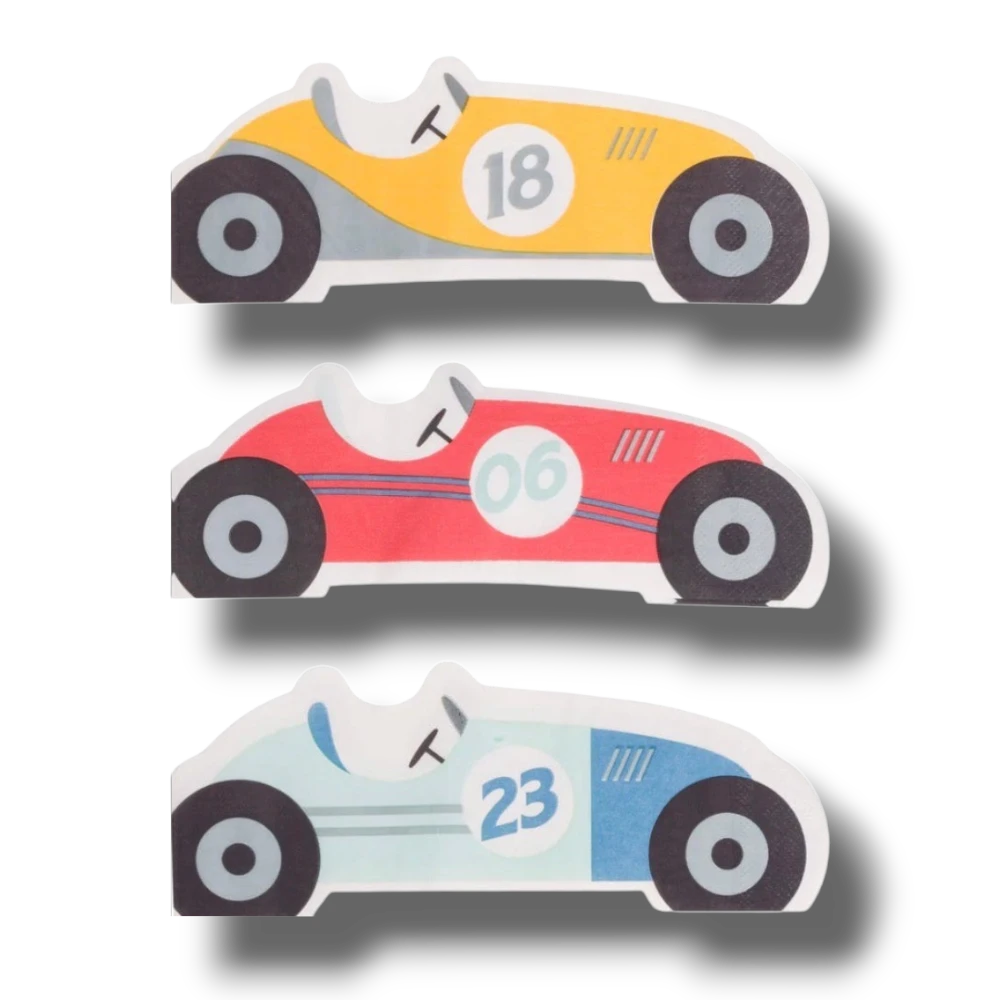 Napkin Figure Miles Per Hour-Race Car C/24
