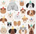 Napkin G Pawty Animals Dog C/16