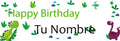 Banner HBD Dinos Personalizable