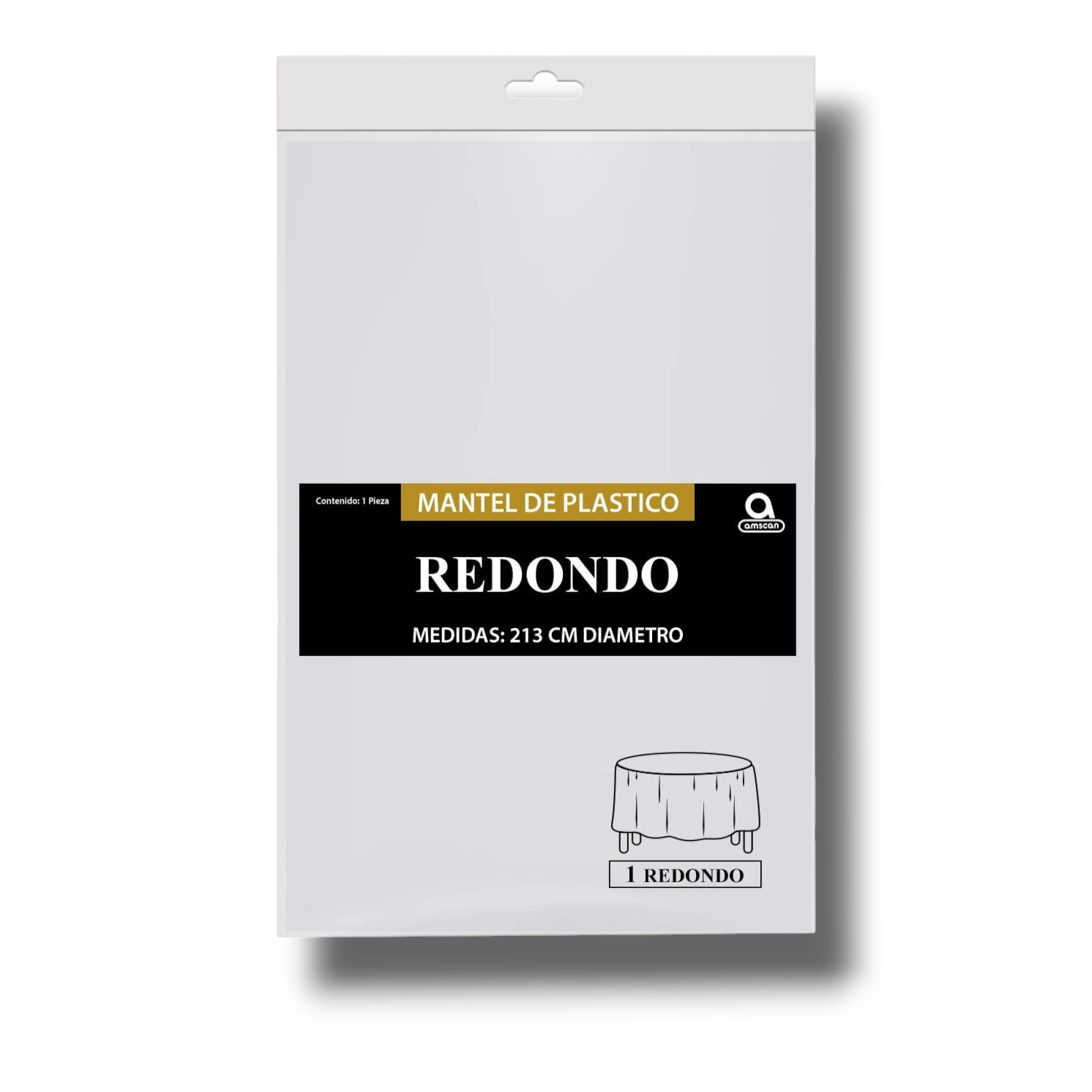 Mantel Redondo Blanco C/1