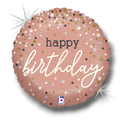 Globo 18" Happy Birthday Rosa C/1