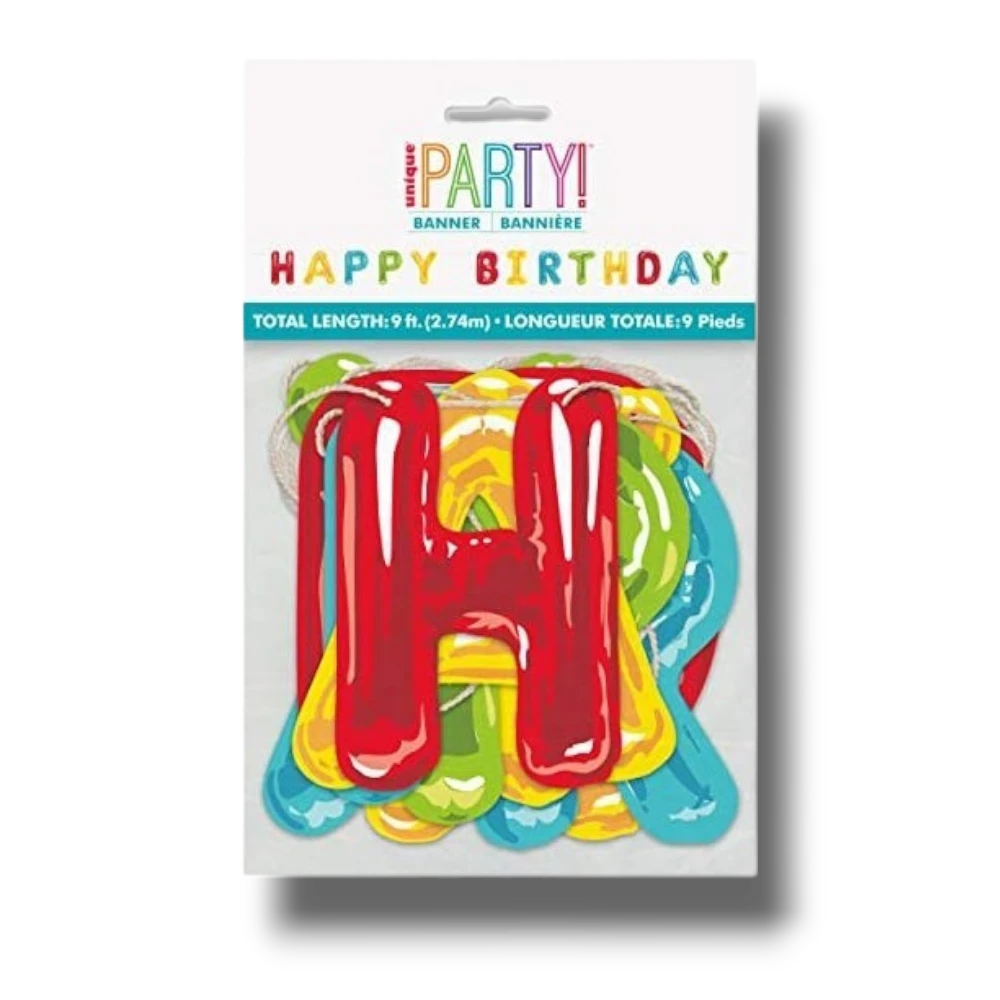 Banner Happy Birthday Balloons C/1