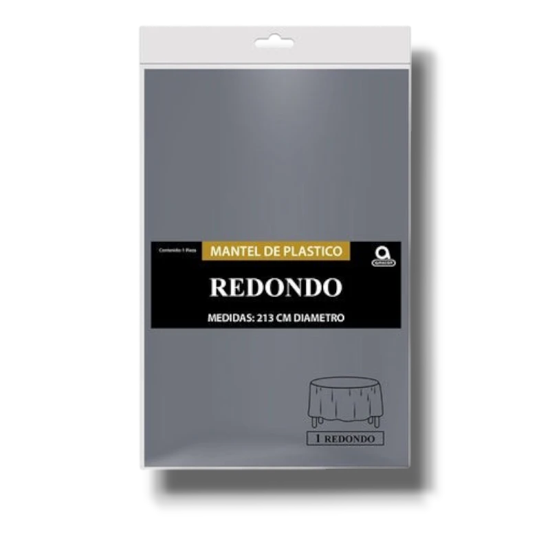 Mantel Redondo Plata C/1