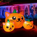 Inflatable Trio of Pumpkin Kittens 1.55m C/1