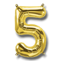 Globo 14" Numero 5 Oro C/1