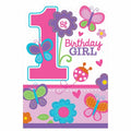 Invitacion One Birthday Girl  C/8
