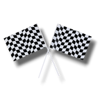 Black and White Check Flag C/1