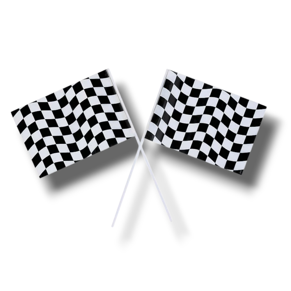 Black and White Check Flag C/1