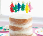 Cake Toppers Vibrant Christmas C/6