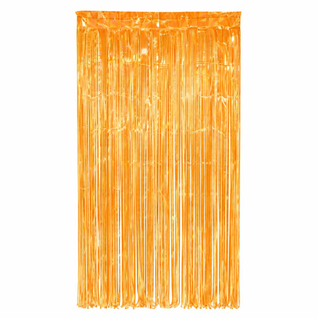 Cortina Iridiscente Naranja C/1
