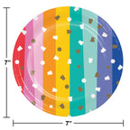 Plato 7" Birthday Confetti C/8