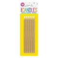 Velas Largas Doradas