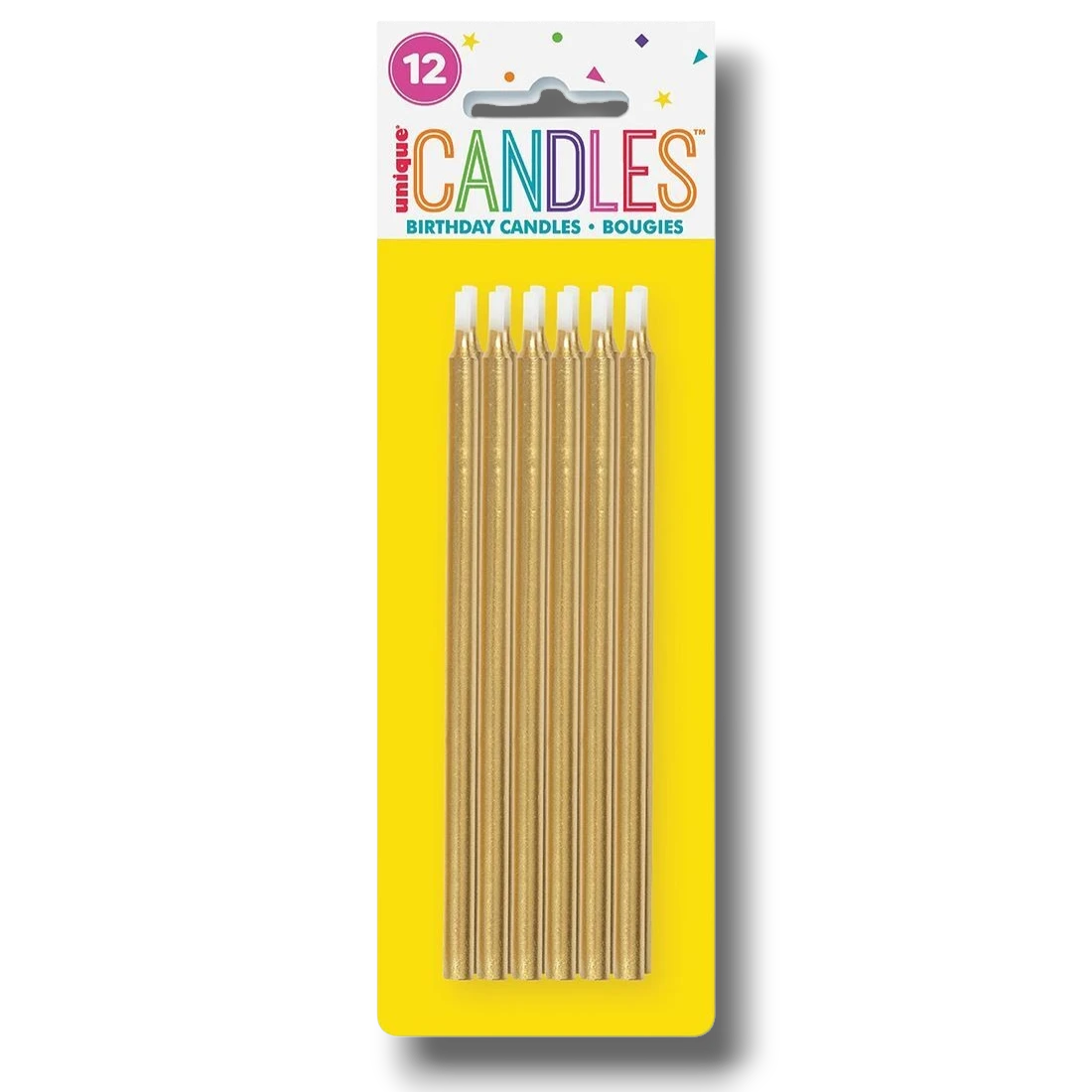 Velas Largas Doradas