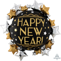 Balloon 36" Satin Happy New Year C/1