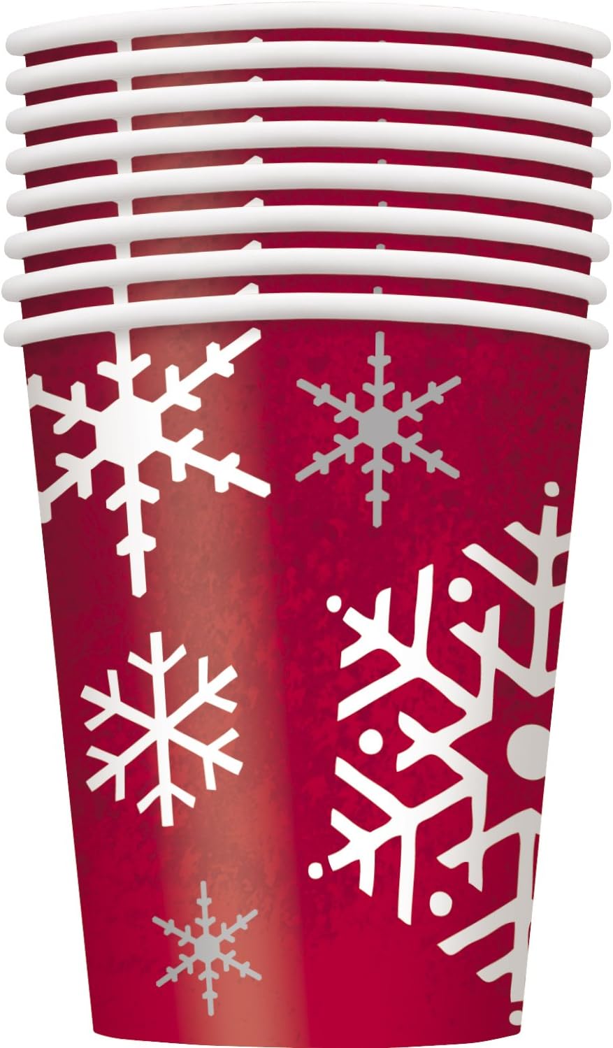 Vaso 9 Oz Rojo Holiday C/8