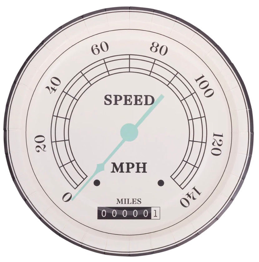 Plato 8" Miles Per Hour-Speedometer C/8