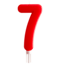 Jumbo Candle Number Red 7 C/1