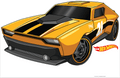 Photoportunity Hot Wheels Coche Amarillo C/1