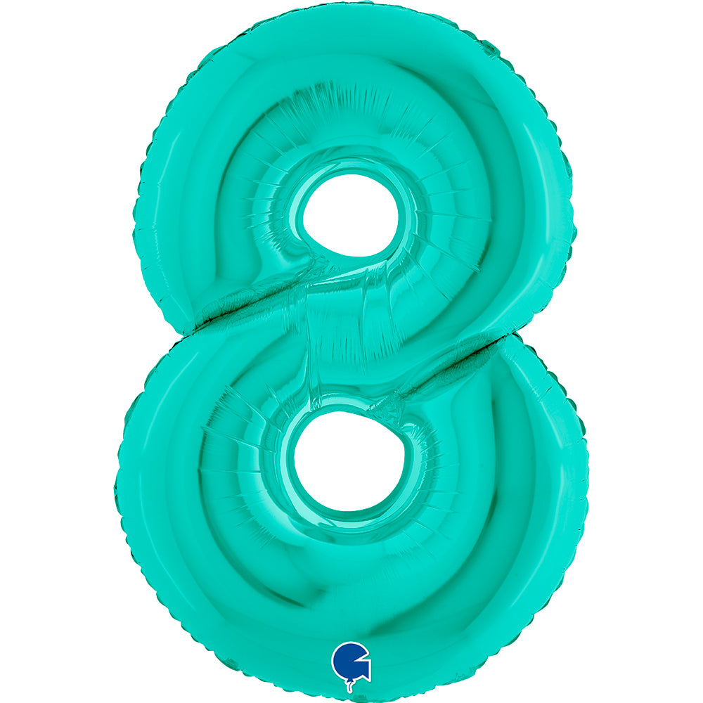 Globo 40" Numero 8 Tiffany