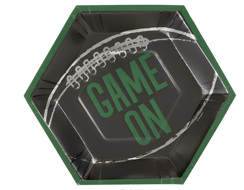 9" Kickoff Football Plate C/8