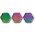 Plato 7" Hexagono Birthday Sparkle C/8