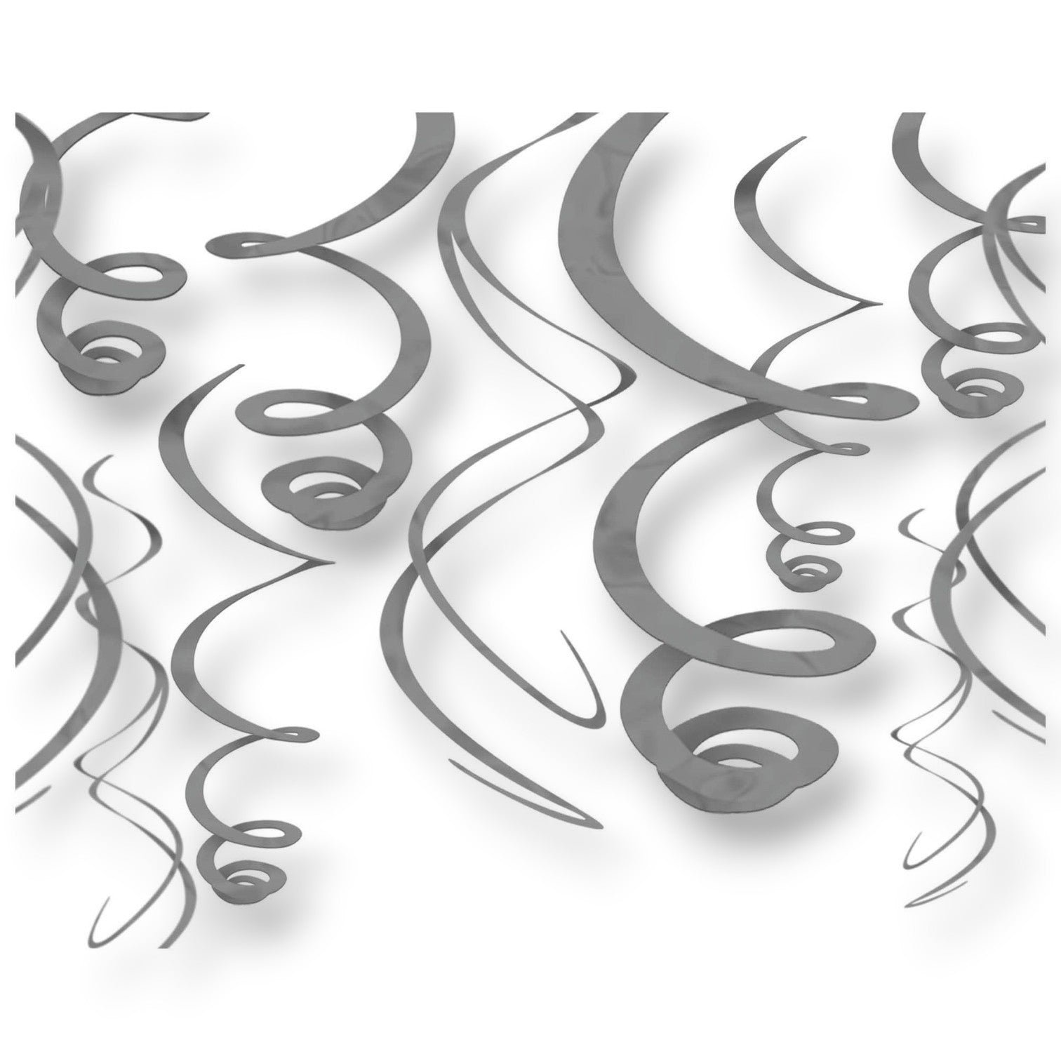 Swirl Decorations Plata C/12