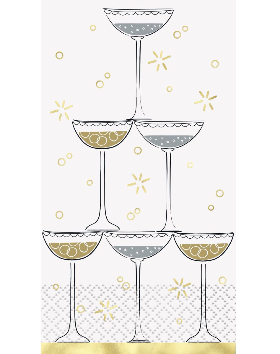 Servilleta Figura Brindis New Year C/16