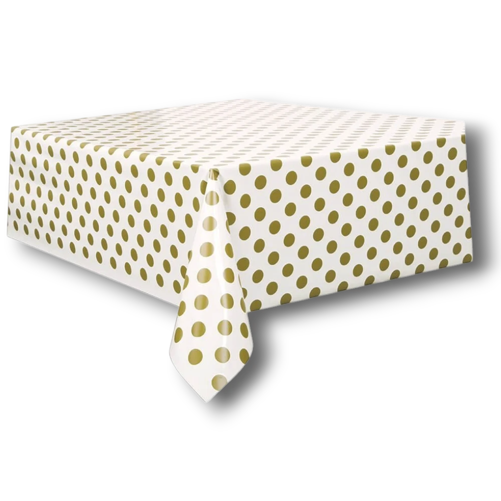 Mantel Polka Dots Dorado C/1