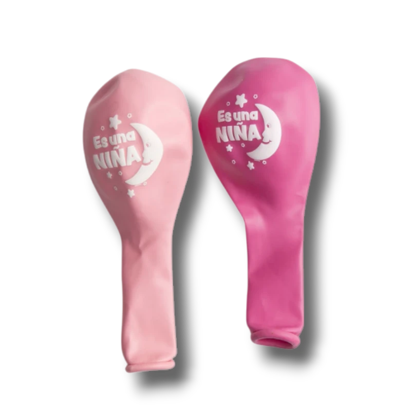 Bag of 9" Balloons It's a Girl Plain C/12