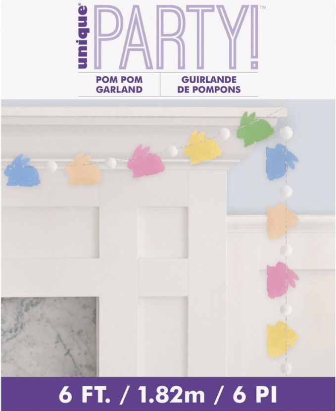 Guirnalda Pompom Pascua C/1,28m