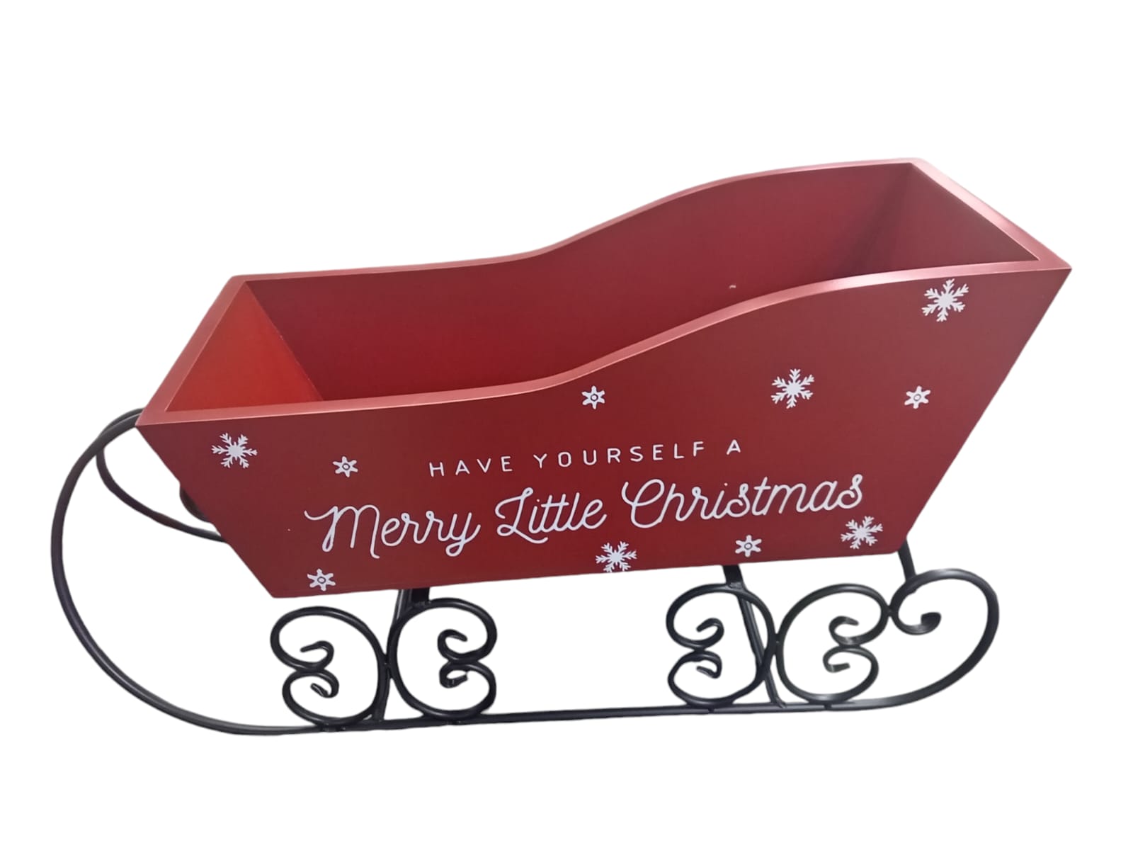 Trineo De Metal Rojo C/1