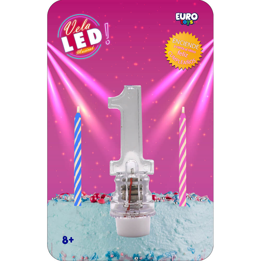 LED Candle Number 1 C/1