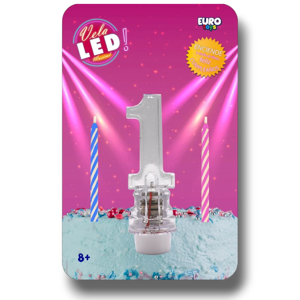 LED Candle Number 1 C/1