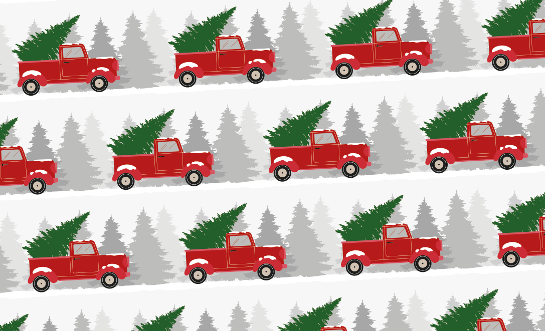 Wrapping Paper for Pickup Trucks, Pine Trees C/1