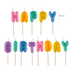 Vela Happy Birthday Colores C/13