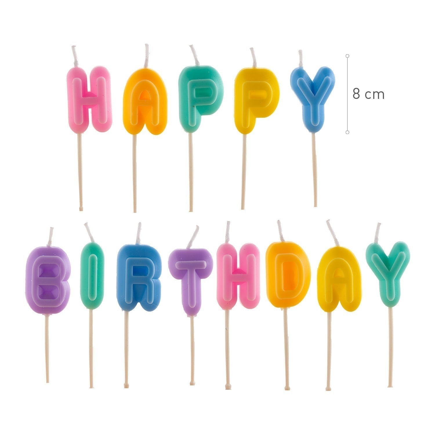 Happy Birthday Candle Colors C/13