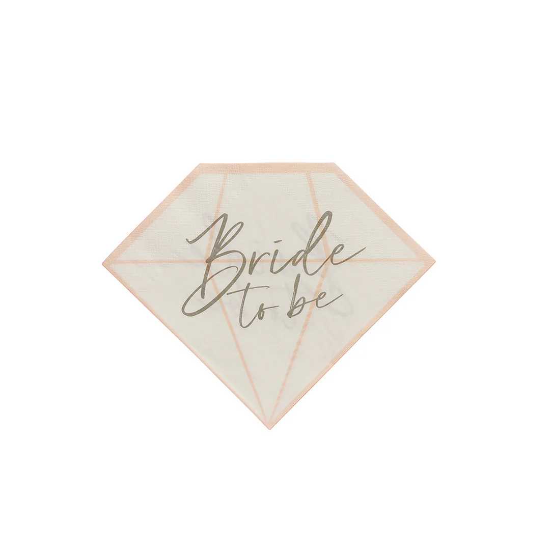 Servilleta Figura Bride To Be C/16