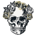 Sketchy Skulls Shaped Paper Placemats C/6
