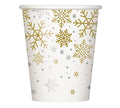 9 Oz Silver &amp; Gold Holiday Glass C/8