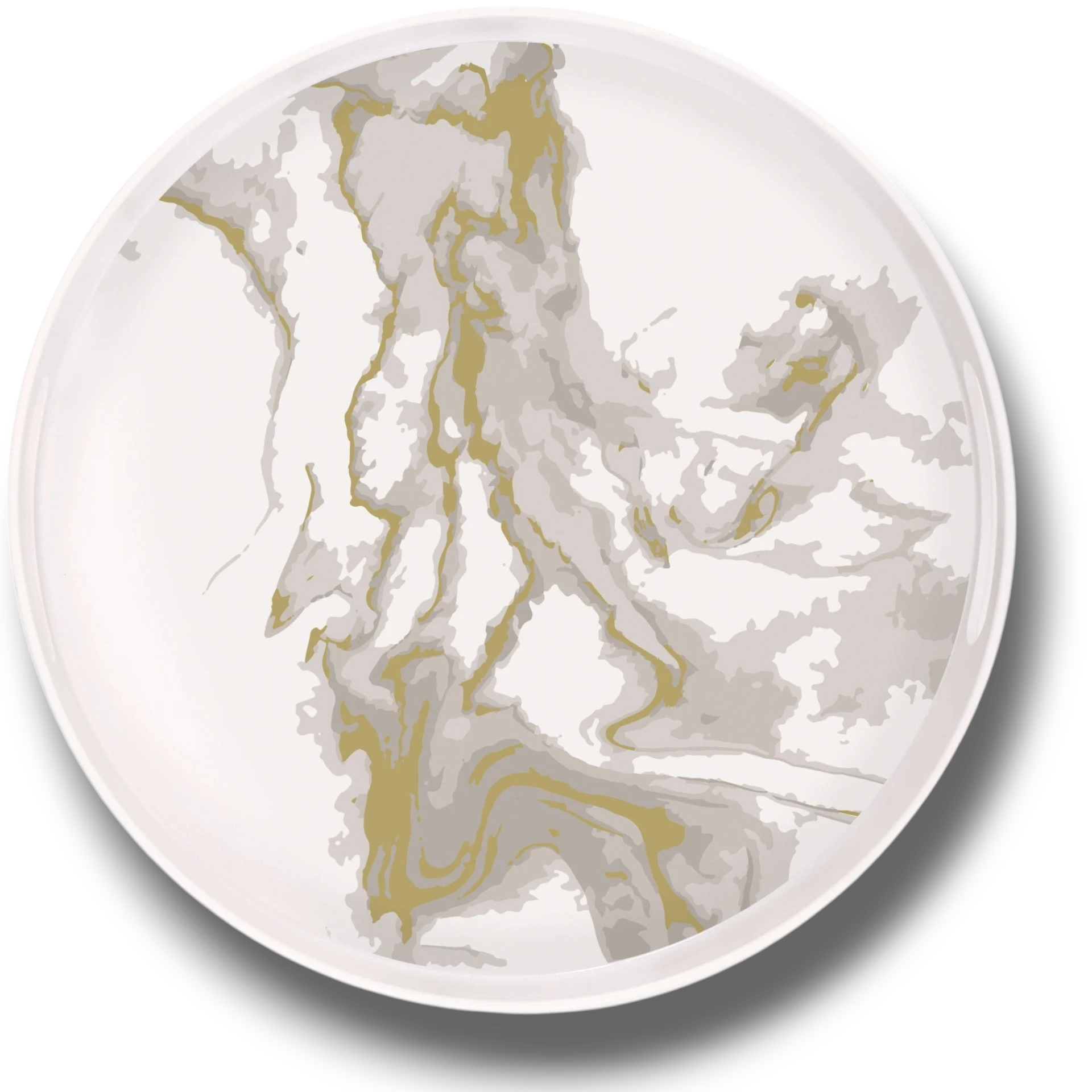 Bowl Gold Marble C/1