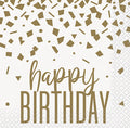 CH Confetti Gold Birthday Napkin C/16