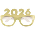 Lentes Año Nuevo 2026 Dorado y Plata C/4