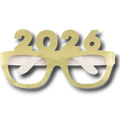 Lentes Año Nuevo 2026 Dorado y Plata C/4