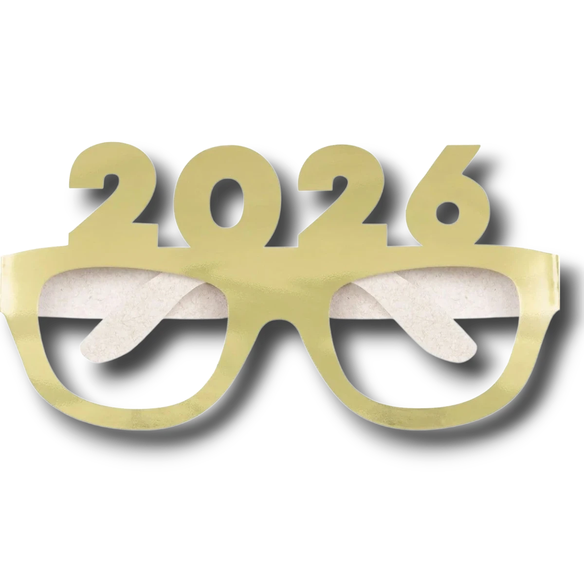 New Year 2026 Glasses Gold and Silver C/4