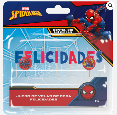 Congratulations Spiderman Candle C/13